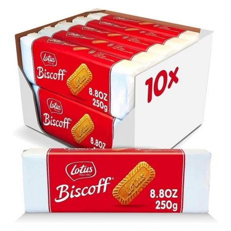 BİSCOFF LOTUS KARAMELİZE BİSKÜVİ 250 GR-10 ADET