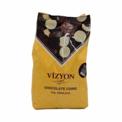 VİZYON PUL ÇİKOLATA BİTTER %50 2,5KG