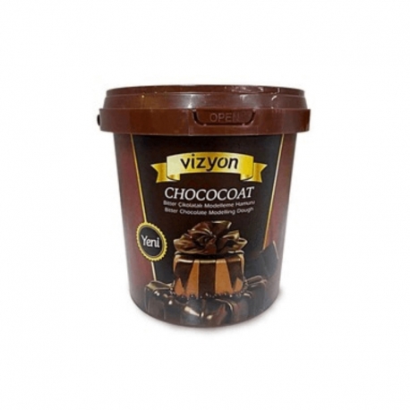 VİZYON ÇİKOLATA HAMURU BİTTER  1KG