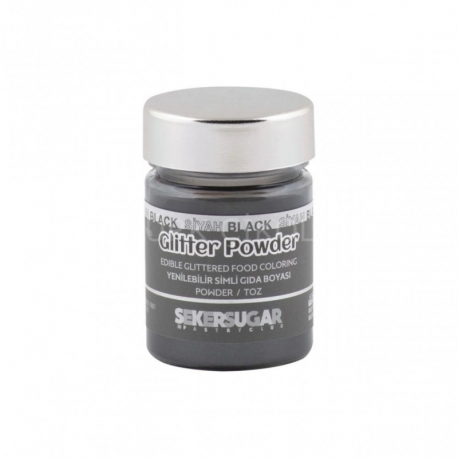 GLİTTER POWDER YENİLEBİLİR YALDIZ SİYAH 10GR