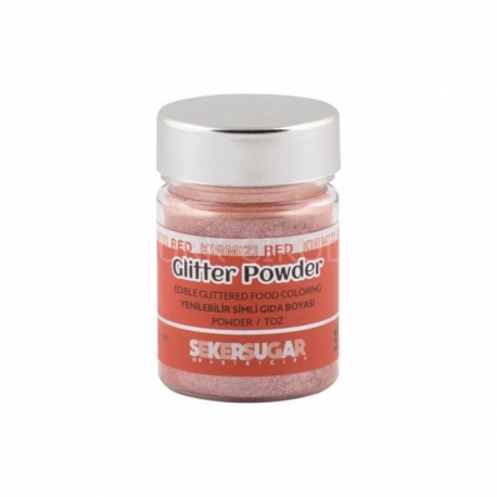 GLİTTER POWDER YENİLEBİLİR YALDIZ KIRMIZI 10GR