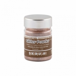 GLİTTER POWDER YENİLEBİLİR YALDIZ KAHVERENGİ 10GR