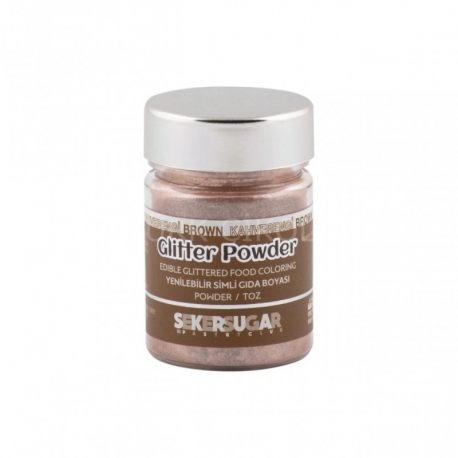 GLİTTER POWDER YENİLEBİLİR YALDIZ KAHVERENGİ 10GR